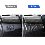 Car Carbon Fiber Dimming Control Panel Decorative Sticker for Mitsubishi Lancer EVO 2008-2015, Left Drive, Dimming Control Panel, Left Drive