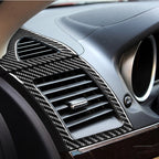 4 PCS Car Carbon Fiber Left and Right Air Outlet Decorative Sticker for Mitsubishi Lancer EVO 2008-2015, Left and Right Drive Universal, Left and Right Air Outlet