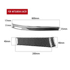4 PCS Car Carbon Fiber Dashboard Panel Decorative Sticker for Mitsubishi Lancer EVO 2008-2015, Left Drive, Dashboard Panel