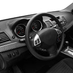 4 PCS Car Carbon Fiber Dashboard Panel Decorative Sticker for Mitsubishi Lancer EVO 2008-2015, Left Drive, Dashboard Panel