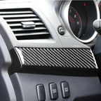 2 PCS Car Carbon Fiber Driver Dashboard Panel Decorative Sticker for Mitsubishi Lancer EVO 2008-2015, Left Drive, Driver Dashboard