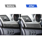 2 PCS Car Carbon Fiber Driver Dashboard Panel Decorative Sticker for Mitsubishi Lancer EVO 2008-2015, Left Drive, Driver Dashboard