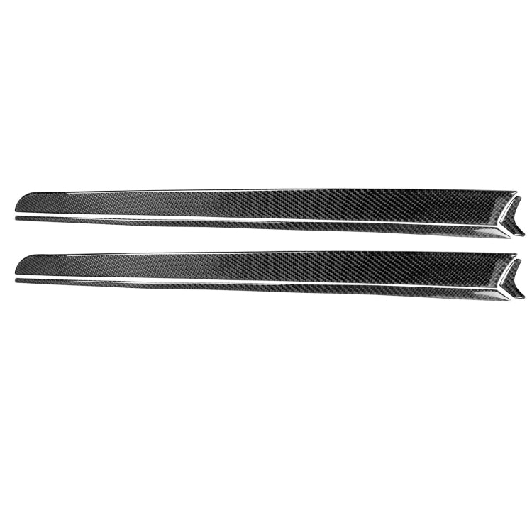 6 PCS Car Carbon Fiber Door Panel Decorative Sticker for Mitsubishi Lancer EVO 2008-2015, Left and Right Drive Universal, Door Handle