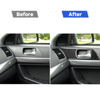 2 PCS Car Carbon Fiber Door Handle Panel Decorative Sticker for Mitsubishi Lancer EVO 2008-2015, Left and Right Drive Universal, Door Handle Panel