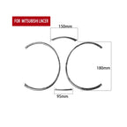 4 PCS Car Carbon Fiber Speedometer Decorative Sticker for Mitsubishi Lancer EVO 2008-2015, Left and Right Drive Universal, Speedometer