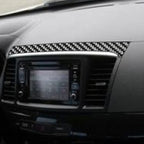 3 PCS Car Carbon Fiber Navigation System Set Decorative Sticker for Mitsubishi Lancer EVO 2008-2015, Left and Right Drive Universal, Navigation System Set