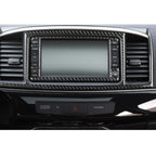 2 PCS Car Carbon Fiber Navigation System Display Decorative Sticker for Mitsubishi Lancer EVO 2008-2015, Left and Right Drive Universal, Navigation System Display