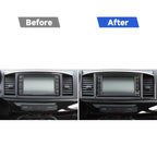 2 PCS Car Carbon Fiber Navigation System Display Decorative Sticker for Mitsubishi Lancer EVO 2008-2015, Left and Right Drive Universal, Navigation System Display