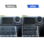 2 PCS Car Carbon Fiber Navigation Instrument Decorative Sticker for Nissan GTR R35 2008-2016, Right Drive, Navigation Instrument, Right Drive