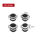 20 PCS Car Carbon Fiber Central Air Outlet Decorative Sticker for Nissan GTR R35 2008-2016, Left and Right Drive Universal, 20 PCS Central Air Outlet