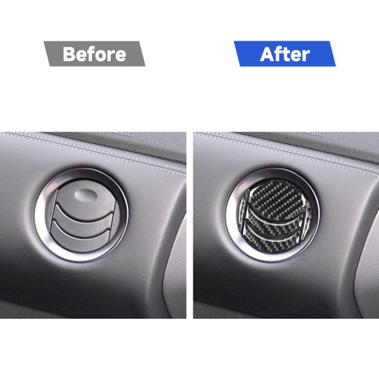 20 PCS Car Carbon Fiber Central Air Outlet Decorative Sticker for Nissan GTR R35 2008-2016, Left and Right Drive Universal, 20 PCS Central Air Outlet