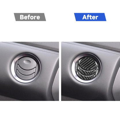 20 PCS Car Carbon Fiber Central Air Outlet Decorative Sticker for Nissan GTR R35 2008-2016, Left and Right Drive Universal, 20 PCS Central Air Outlet
