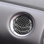 5 PCS Car Carbon Fiber Central Air Outlet Decorative Sticker for Nissan GTR R35 2008-2016, Left and Right Drive Universal, Central Air Outlet