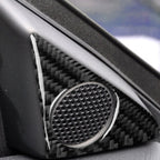 2 PCS Car Carbon Fiber Door Horn Decorative Sticker for Nissan GTR R35 2008-2020, Left and Right Drive Universal, Door Horn