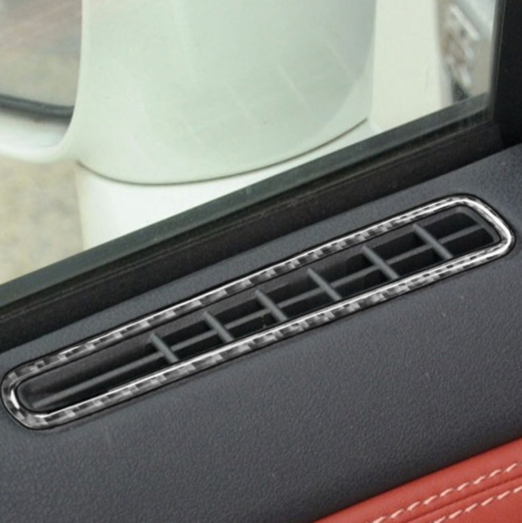 4 PCS Car Carbon Fiber Door Horn + Window Air Outlet Decorative Sticker for Nissan GTR R35 2008-2020, Left and Right Drive Universal, Door Horn + Window Air Outlet