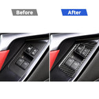 2 PCS Car Carbon Fiber Window Lift Defogger Button Decorative Sticker for Nissan GTR R35 2008-2016, Left Drive, Window Lift Defogger Button, Left Drive