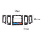 5 PCS Low Matching Carbon Fiber Car Air Outlet Decorative Sticker for BMW E90 / E92 / E93 2005-2012, Low Matching Air Outlet