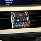 5 PCS Low Matching Carbon Fiber Car Air Outlet Decorative Sticker for BMW E90 / E92 / E93 2005-2012, Low Matching Air Outlet