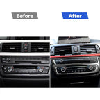 Carbon Fiber Car CD Panel Decorative Sticker for BMW (F30) 2013-2015 / (F34) 2013-2016, CD Panel