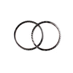 Carbon Fiber Car Horn Circle Decorative Sticker for BMW E90 / E84 / 320i / 325i, Horn Circle
