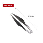 1 Pairs Carbon Fiber Car Lamp Eyebrow Decorative Sticker for BMW E90 / 318i / 320i / 325i 2005-2008, Drop Glue Version, Lamp Eyebrow Drop Glue Version