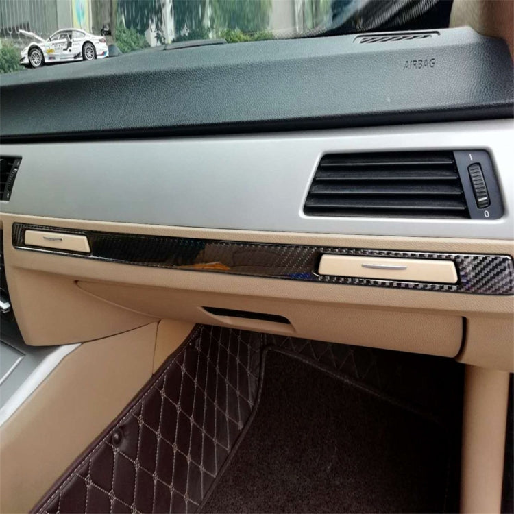 Carbon Fiber Car Left Driving Middle Control Decorative Sticker for BMW E90 / E92 / E93 2005-2012, Left Driving Middle Control