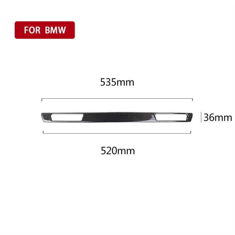Carbon Fiber Car Left Driving Middle Control Decorative Sticker for BMW E90 / E92 / E93 2005-2012, Left Driving Middle Control