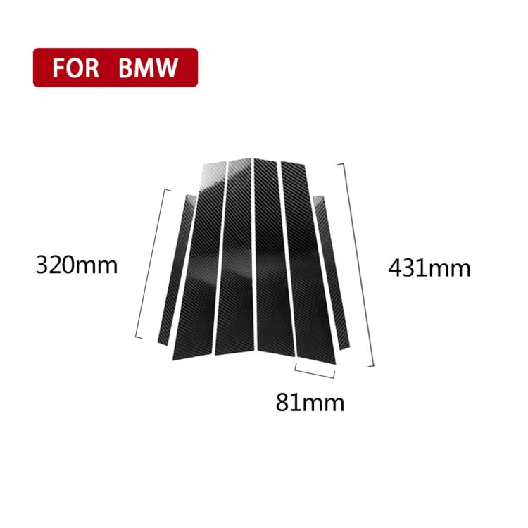 Carbon Fiber Car B Column Decorative Sticker for BMW F30 2013-2017, B Column