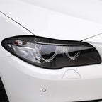 Carbon Fiber Car Lamp Eyebrow Decorative Sticker for BMW 5 Series F10 2014-2016, Lamp Eyebrow