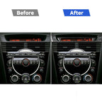 2 PCS Car Carbon Fiber Information Display Decorative Sticker for Mazda RX8 2004-2008, Left and Right Drive Universal, Information Display