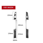 6 in 1 Car Carbon Fiber Left and Right Driving Seat Lift Decorative Sticker for Mazda RX8 2004-2008, Left Drive Low-configured, Left and Right Driving Seat Lift, Left Drive Low-configured