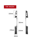6 in 1 Car Carbon Fiber Left and Right Driving Seat Lift Decorative Sticker for Mazda RX8 2004-2008, Left Drive High-configured, Left and Right Driving Seat Lift, Left Drive High-configured
