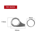 Car Carbon Fiber Dashboard Air Outlet Decorative Sticker for Mazda RX8 2004-2008, Left Drive, Dashboard Air Outlet