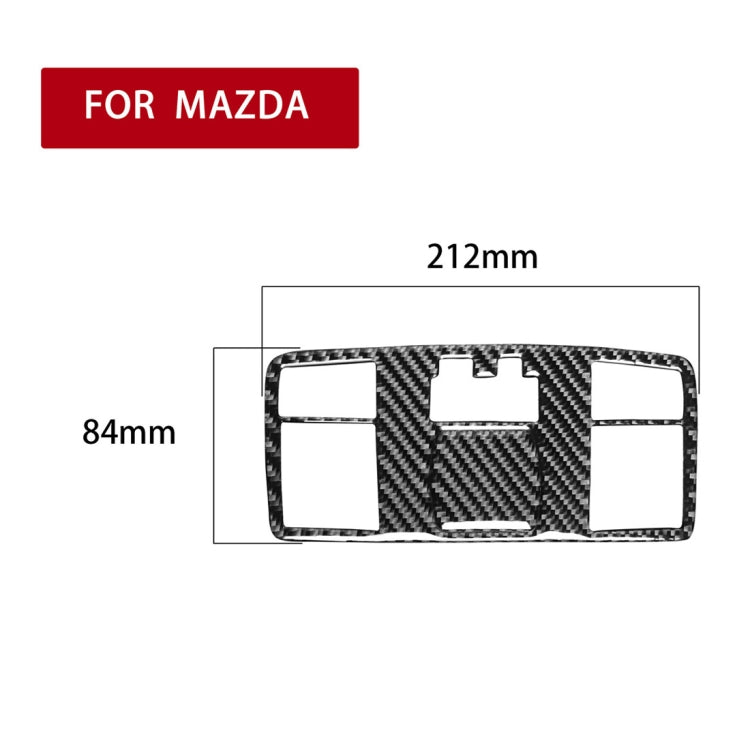 2 in 1 Car Carbon Fiber Rear Reading Light A Style Decorative Sticker for Mazda RX8 2004-2008, Left and Right Drive Universal, Rear Reading Light A Style