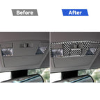 2 in 1 Car Carbon Fiber Rear Reading Light A Style Decorative Sticker for Mazda RX8 2004-2008, Left and Right Drive Universal, Rear Reading Light A Style