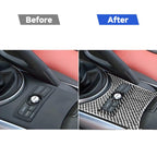 Car Carbon Fiber Gear Position Console Lower Decorative Sticker for Mazda RX8 2004-2008, Left and Right Drive Universal, Gear Position Console Lower
