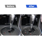Car Carbon Fiber Gear Panel Decorative Sticker for Mazda RX8 2004-2008, Left Drive, Gear Panel