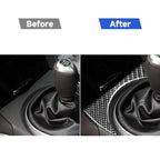 Car Carbon Fiber Gear Position Console Upper Decorative Sticker for Mazda RX8 2004-2008, Left and Right Drive Universal, Gear Position Console Upper
