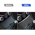 Car Carbon Fiber Storage Box Panel Decorative Sticker for Mazda RX8 2004-2008, Left and Right Drive Universal, Storage Box Panel