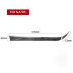 2 in 1 Car Carbon Fiber Passenger Side Storage Decorative Sticker for Mazda RX8 2004-2008, Left and Right Drive Universal, Passenger Side Storage
