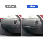 2 in 1 Car Carbon Fiber Passenger Side Storage Decorative Sticker for Mazda RX8 2004-2008, Left and Right Drive Universal, Passenger Side Storage