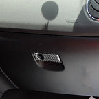 Car Carbon Fiber Glove Box Storage Box Handle Decorative Sticker for Mazda RX8 2004-2008, Left and Right Drive Universal, Glove Box Storage Box Handle