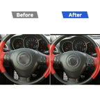 2 PCS Car Carbon Fiber Steering Wheel Decorative Sticker for Mazda RX8 2004-2008, Left and Right Drive Universal, Steering Wheel A