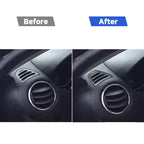 2 PCS Car Carbon Fiber Left and Right Air Outlet Decorative Sticker for Mazda RX8 2004-2008, Left and Right Drive Universal, Left and Right Air Outlet