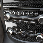 5 in 1 Car Carbon Fiber Air Conditioning Adjustment Panel Decorative Sticker for Nissan 370Z Z34 2009-, Left and Right Drive Universal, 5 in 1 Air Conditioning Adjustment Panel