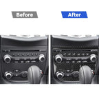 3 in 1 Car Carbon Fiber Air Conditioning Adjustment Panel Decorative Sticker for Nissan 370Z Z34 2009-, Left and Right Drive Universal, 3 in 1 Air Conditioning Adjustment Panel