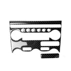 2 in 1 Car Carbon Fiber Air Conditioning Adjustment Panel Decorative Sticker for Nissan 370Z Z34 2009-, Left and Right Drive Universal, 2 in 1 Air Conditioning Adjustment Panel