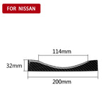 Car Carbon Fiber Multimedia Navigation Buttons Panel Decorative Strip for Nissan 370Z Z34 2009-, Left and Right Drive Universal, Multimedia Navigation Buttons Panel