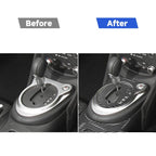 5 in 1 Car Carbon Fiber Gear Position Cup Holder Panel Decorative Sticker for Nissan 370Z Z34 2009-, Right Drive, Gear Position Cup Holder Panel Right Drive