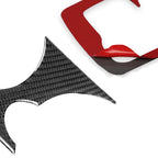 Car Carbon Fiber Cup Holder Panel Decorative Sticker for Nissan 370Z Z34 2009-, Left and Right Drive Universal, Cup Holder Panel